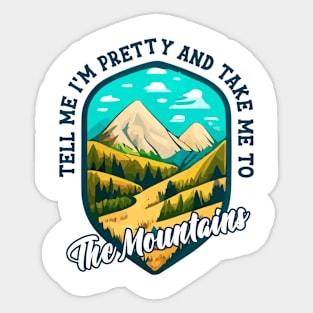 Mountain Is Calling Hiking Lover Outdoorsy Vibes Sticker